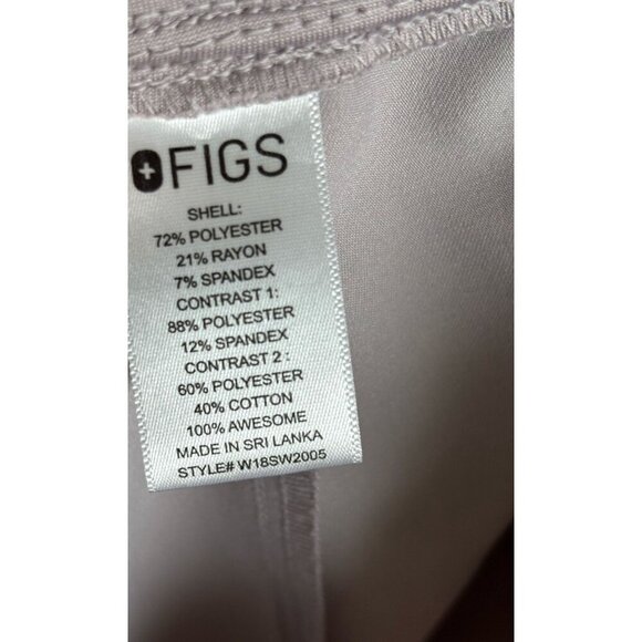 FIGS Zamora Womens Scrub Top Jogger Pants Set Slate Grey Neon Green Size XXL - Picture 13 of 14